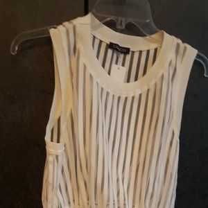 Peplum sleeveless top